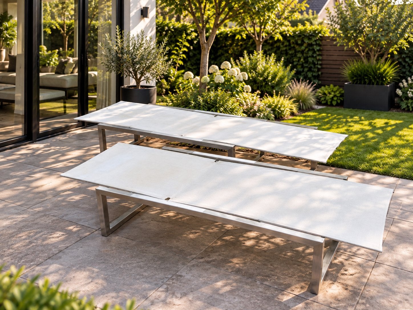 Royal Botania Ninix ligbedden inc tafel, Tuin en Terras, Ophalen of Verzenden, Zo goed als nieuw