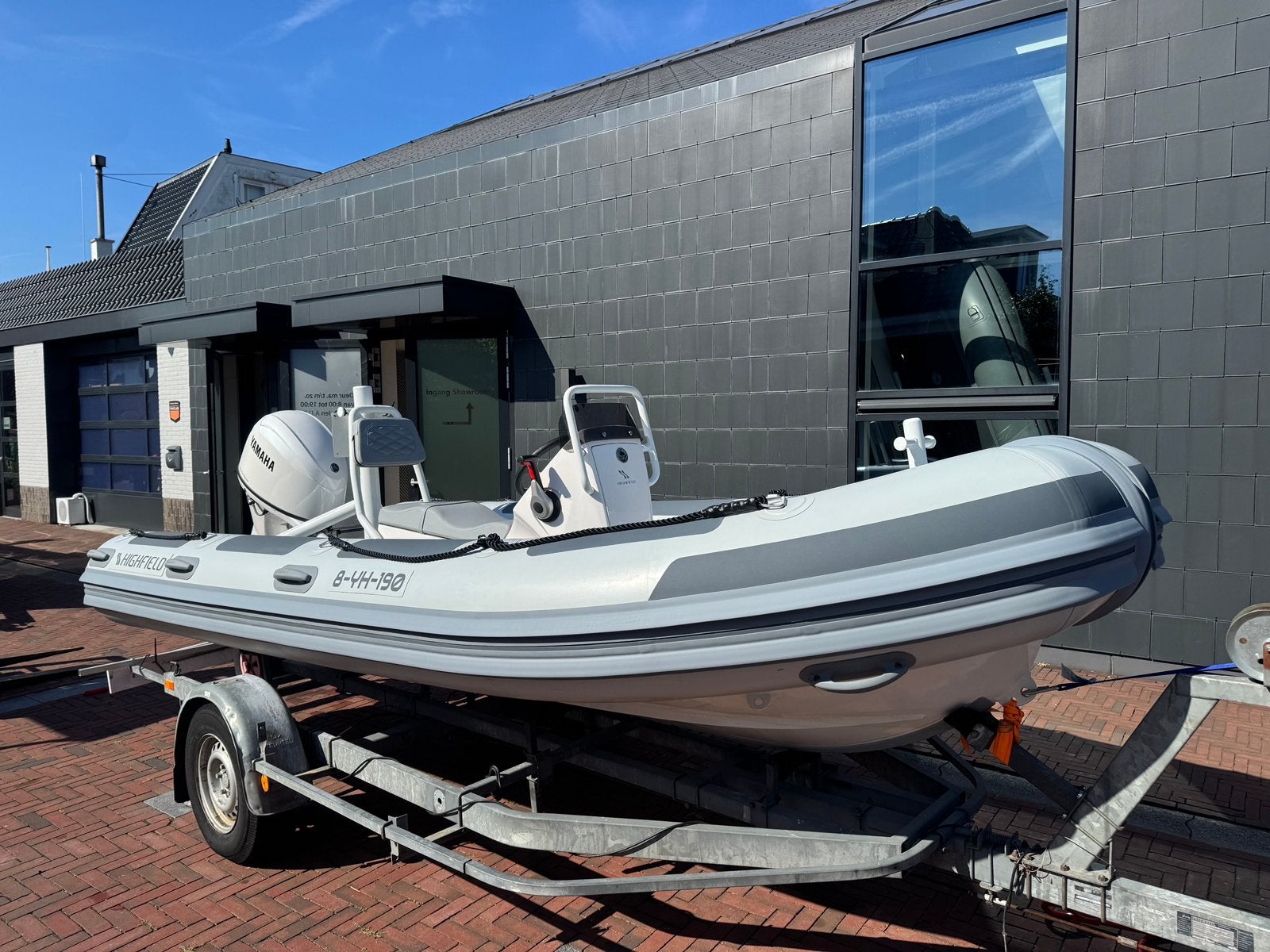 Highfield Patrol 460 Hypalon RIB DEMO - Yamaha 50PK - 30 uur, Watersport en Boten, Ophalen, Aluminium, Zo goed als nieuw, Buitenboordmotor