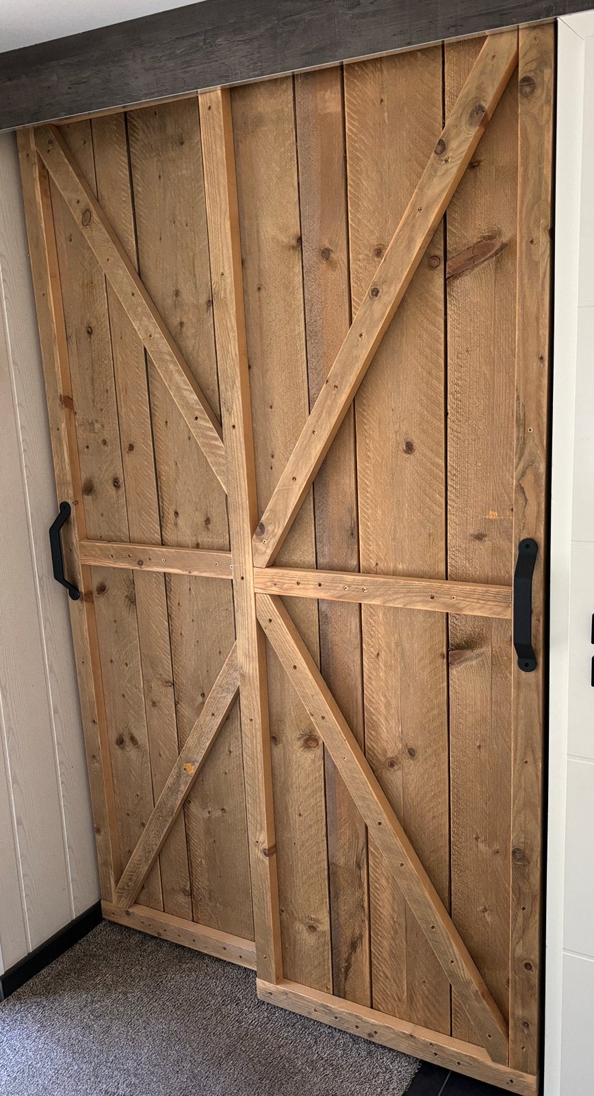 Deuren steigerhout, Doe-het-zelf en Verbouw, Deuren en Horren, Ophalen, Gebruikt, Minder dan 80 cm, Binnendeur