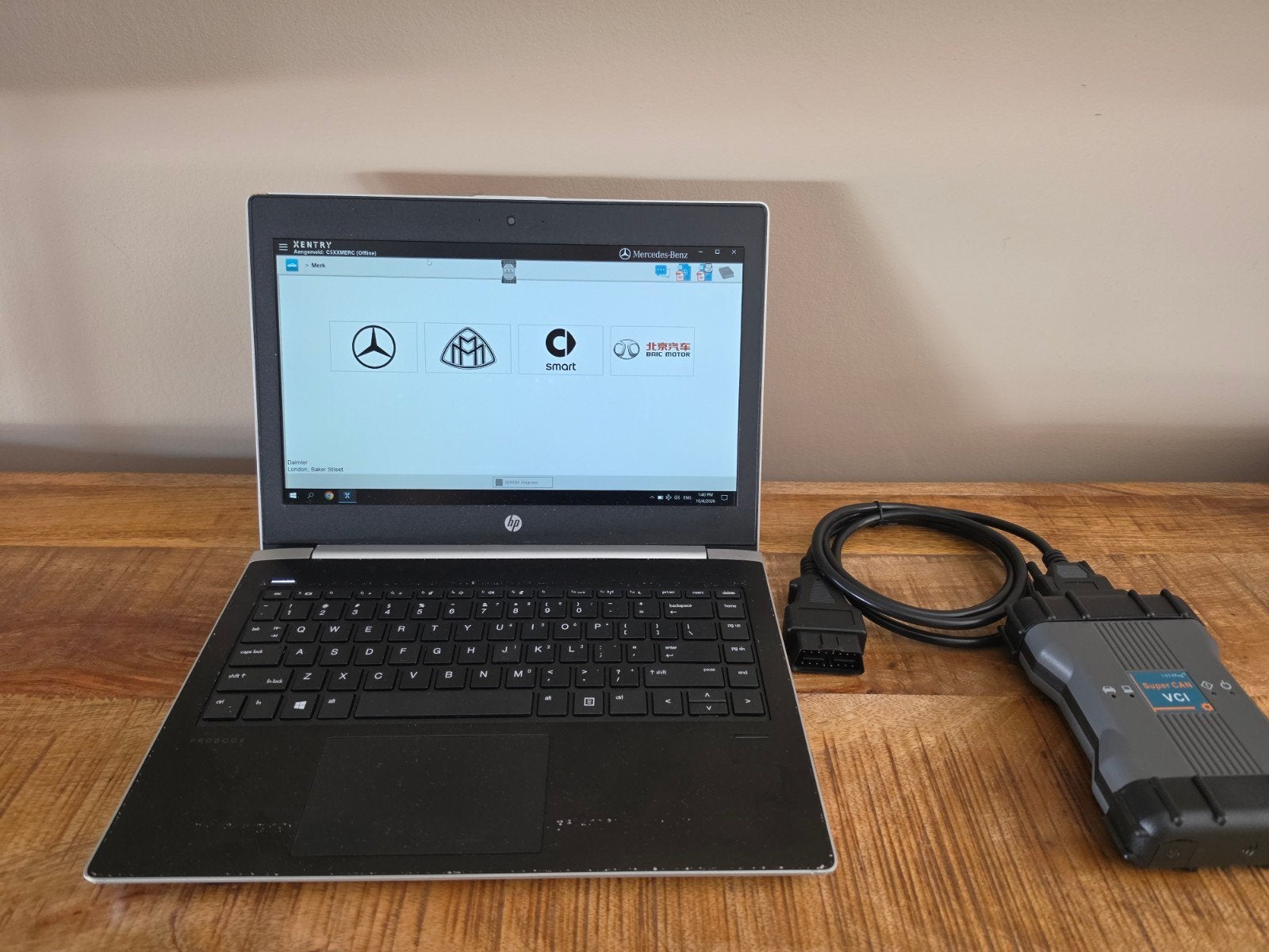 Mercedes-Benz / Smart Diagnose Laptop – XENTRY / DAS / Vedia, Ophalen, Zo goed als nieuw