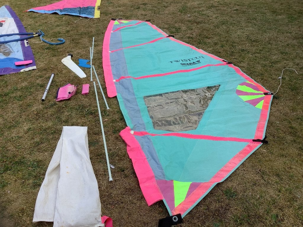 Windsurfzeilen, Watersport en Boten, Windsurfen, Ophalen, Gebruikt, Zeil