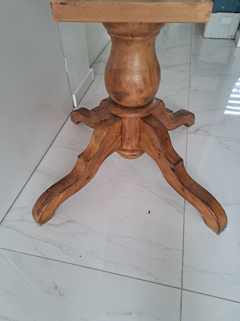 Prachtig tafelonderstel van massief hout, Huis en Inrichting, Ophalen, Tafelpoot, Gebruikt, 50 tot 100 cm
