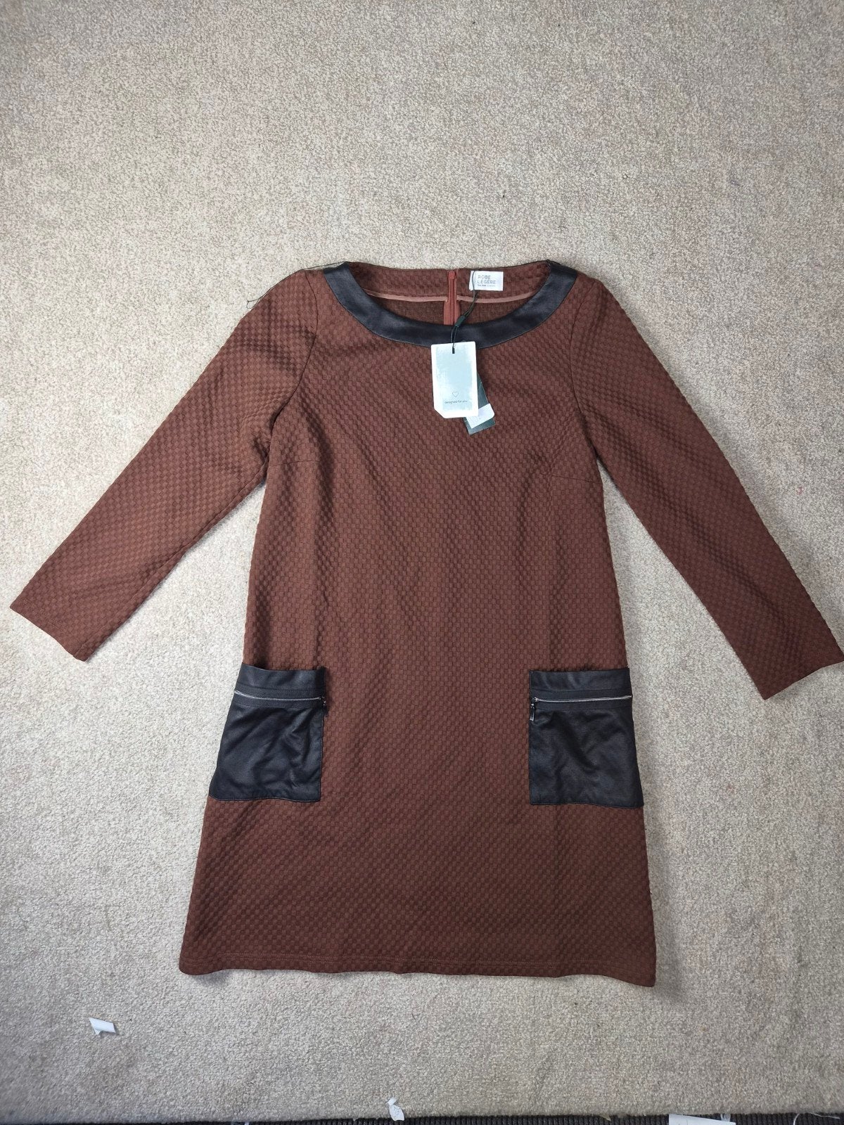 Vera Mont Robe Légère Jurk Maat 42 Bruin Nieuw, Bruin, Maat 42/44 (L), Nieuw, Ophalen of Verzenden