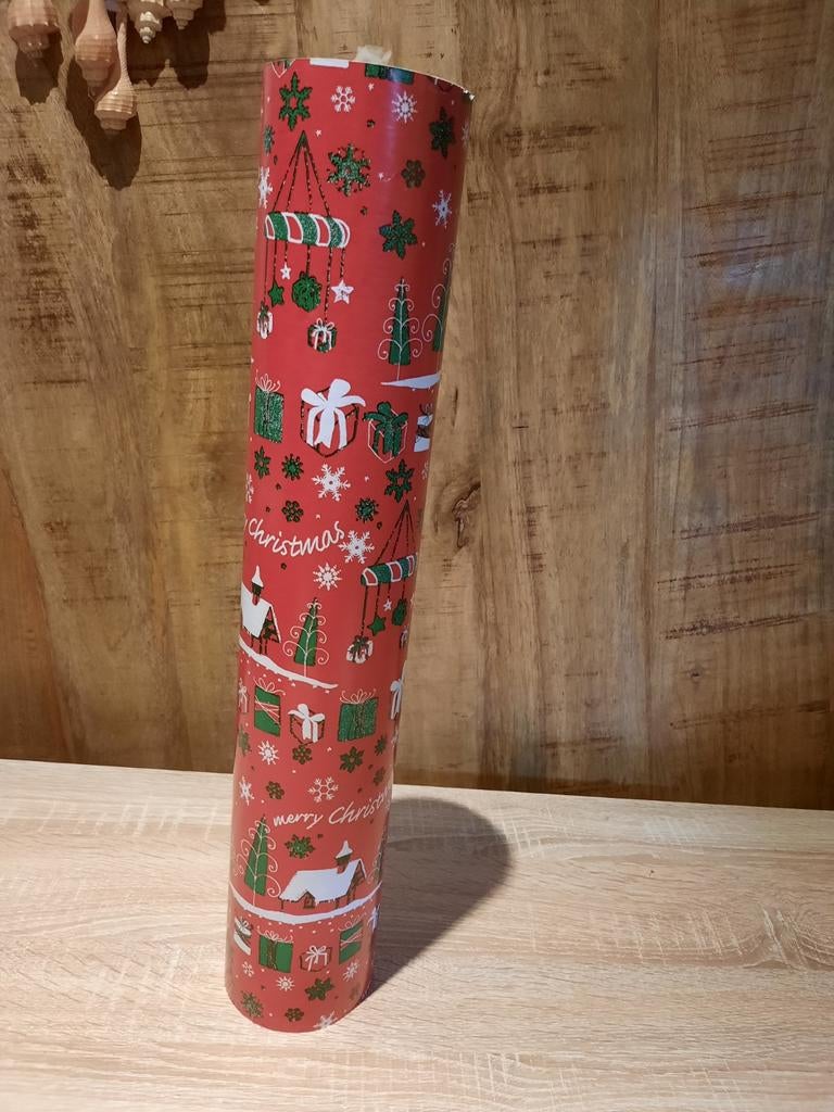 Kerst inpakpapier op rol  50 cm.(a), Ophalen of Verzenden