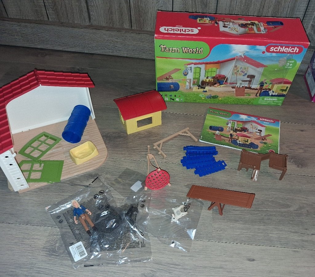 schleich Farm world honden school, Ophalen of Verzenden, Zo goed als nieuw, Jongen of Meisje