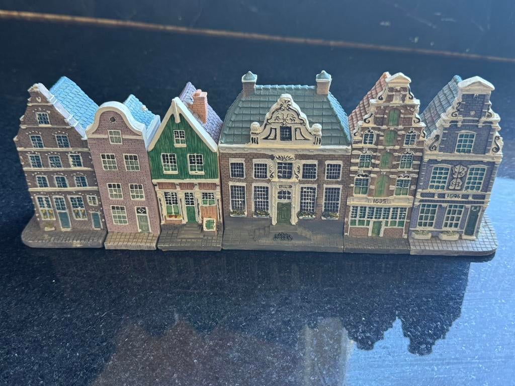 6 Amsterdamse huisjes van Blokker, Verzamelen, KLM Huisjes, Ophalen of Verzenden, Zo goed als nieuw, 1 t/m 20