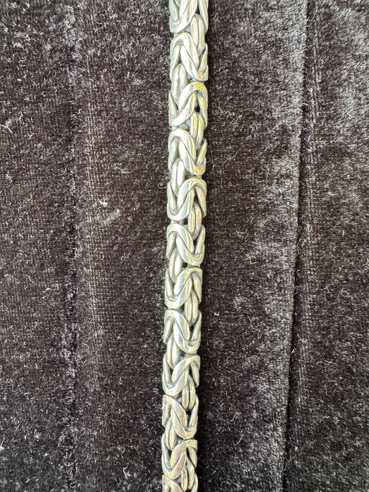 Zilveren handgemaakte armband - Koningsschakel, Verzenden, Zo goed als nieuw, Zilver