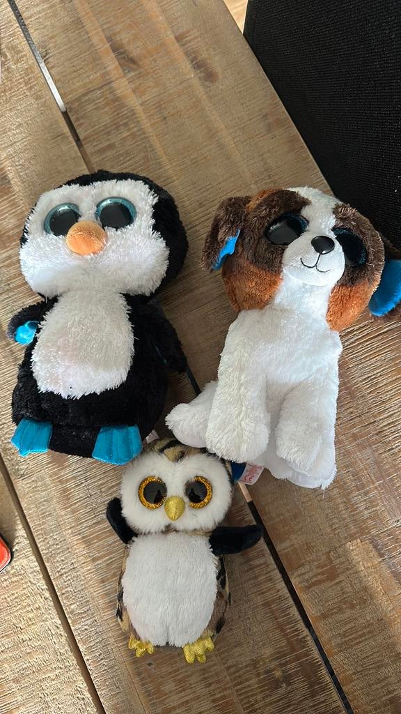Te koop : 3 Ty knuffels, Kinderen en Baby's, Speelgoed | Knuffels en Pluche, Ophalen of Verzenden, Zo goed als nieuw, Overige typen
