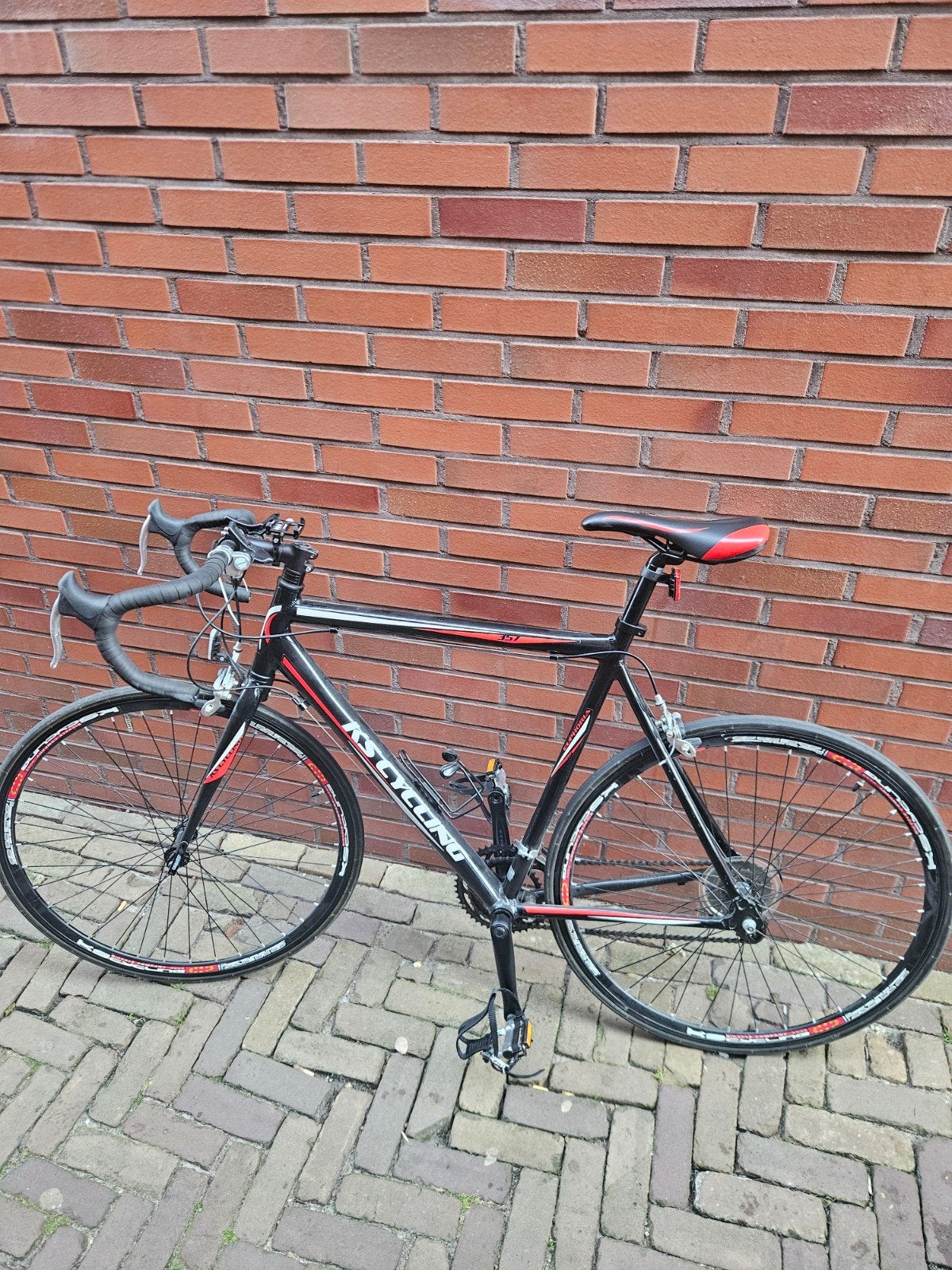 KS Cycling racefiets, zwart/rood, Ophalen, Gebruikt, Aluminium, Overige merken