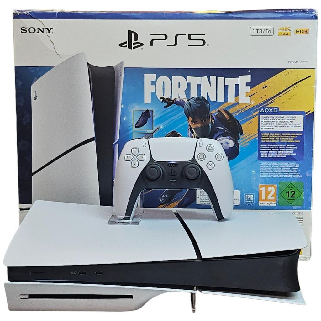 Playstation 5 Slim 1TB Disk Wit | Nette staat in doos

+ Bon, Ophalen of Verzenden, Zo goed als nieuw