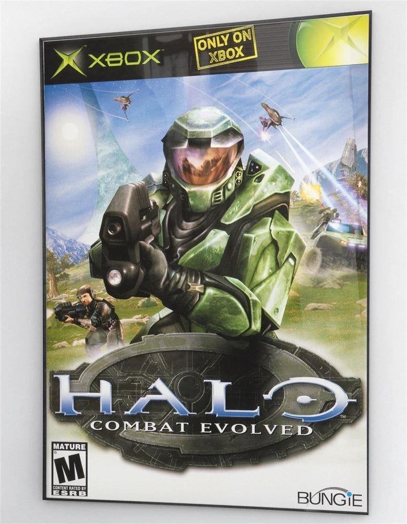 HALO | XBOX Cover 50x70 cm Retro Videogame Poster, Verzamelen, Verzenden, Nieuw, A1 t/m A3, Film en Tv