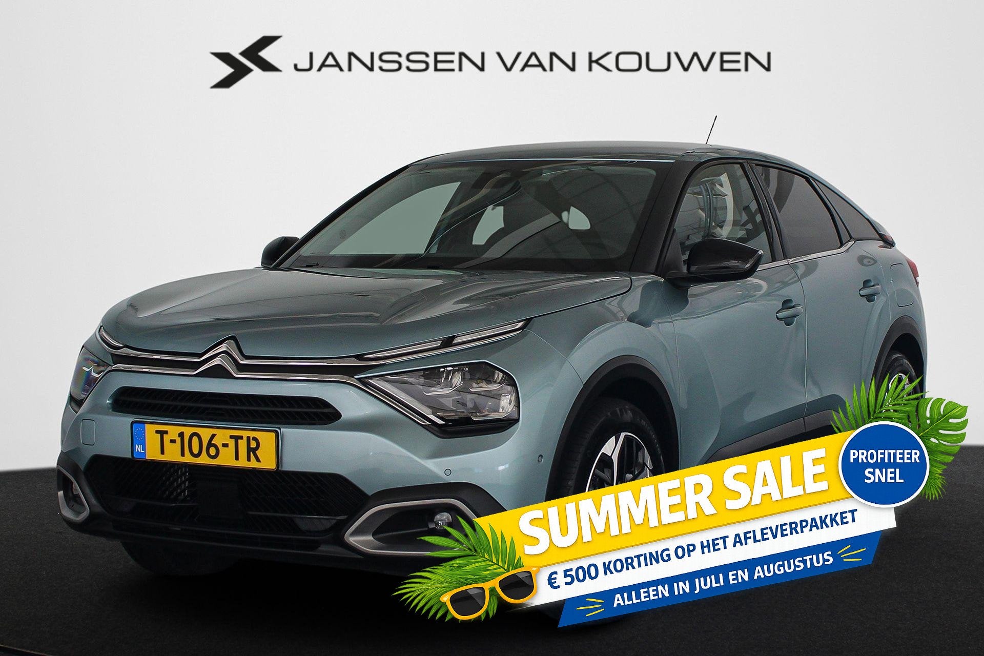 Citroen C4 1.2 Puretech Shine Automaat Adaptieve Cruise Cont, Auto's, Gebruikt, Euro 6, 1199 cc, Blauw