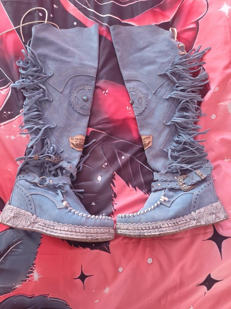 El vaquero blauw maat 37, Ophalen of Verzenden, Zo goed als nieuw, Blauw