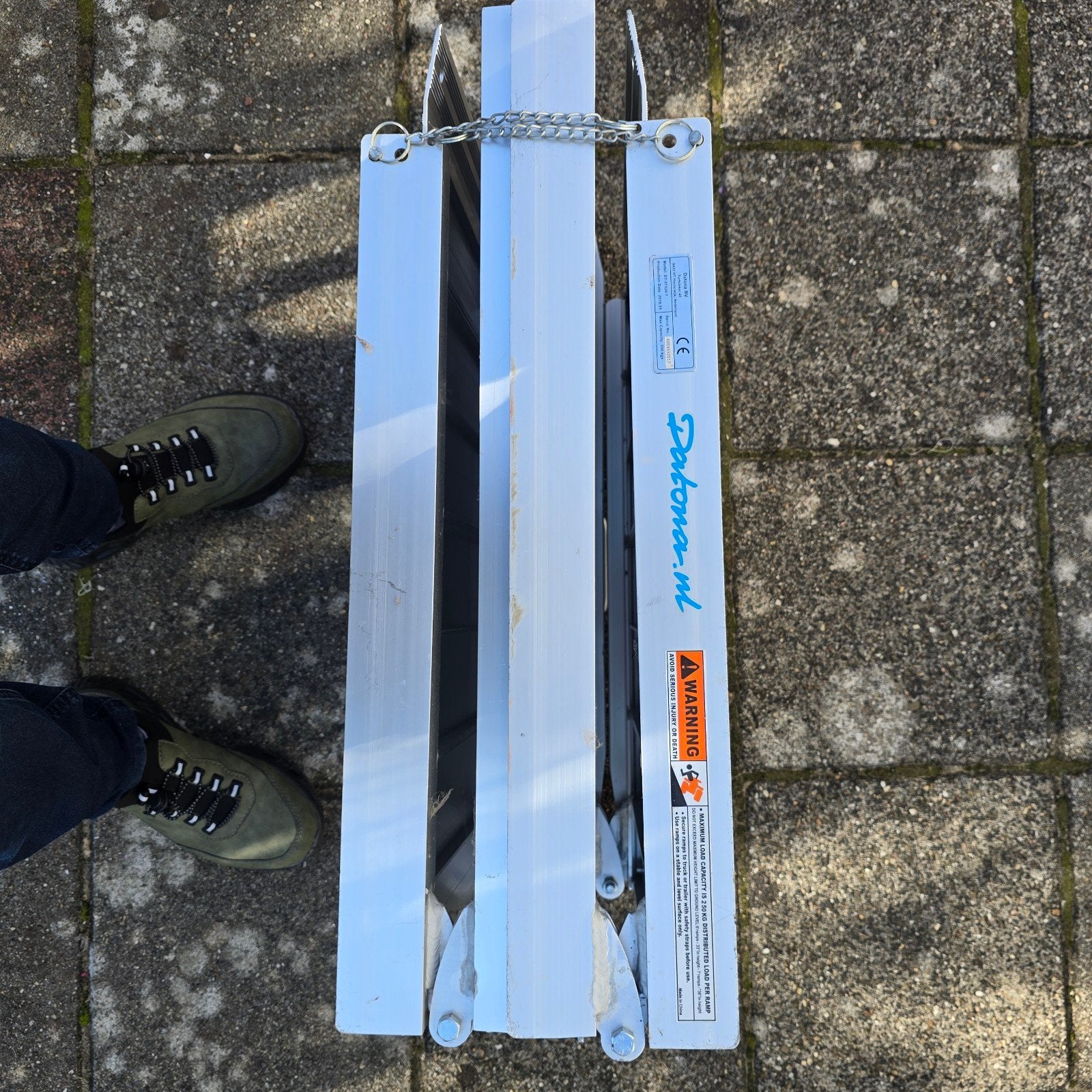 Datona Oprijplaat / Rijplaat - 250 kg draagvermogen, Ophalen