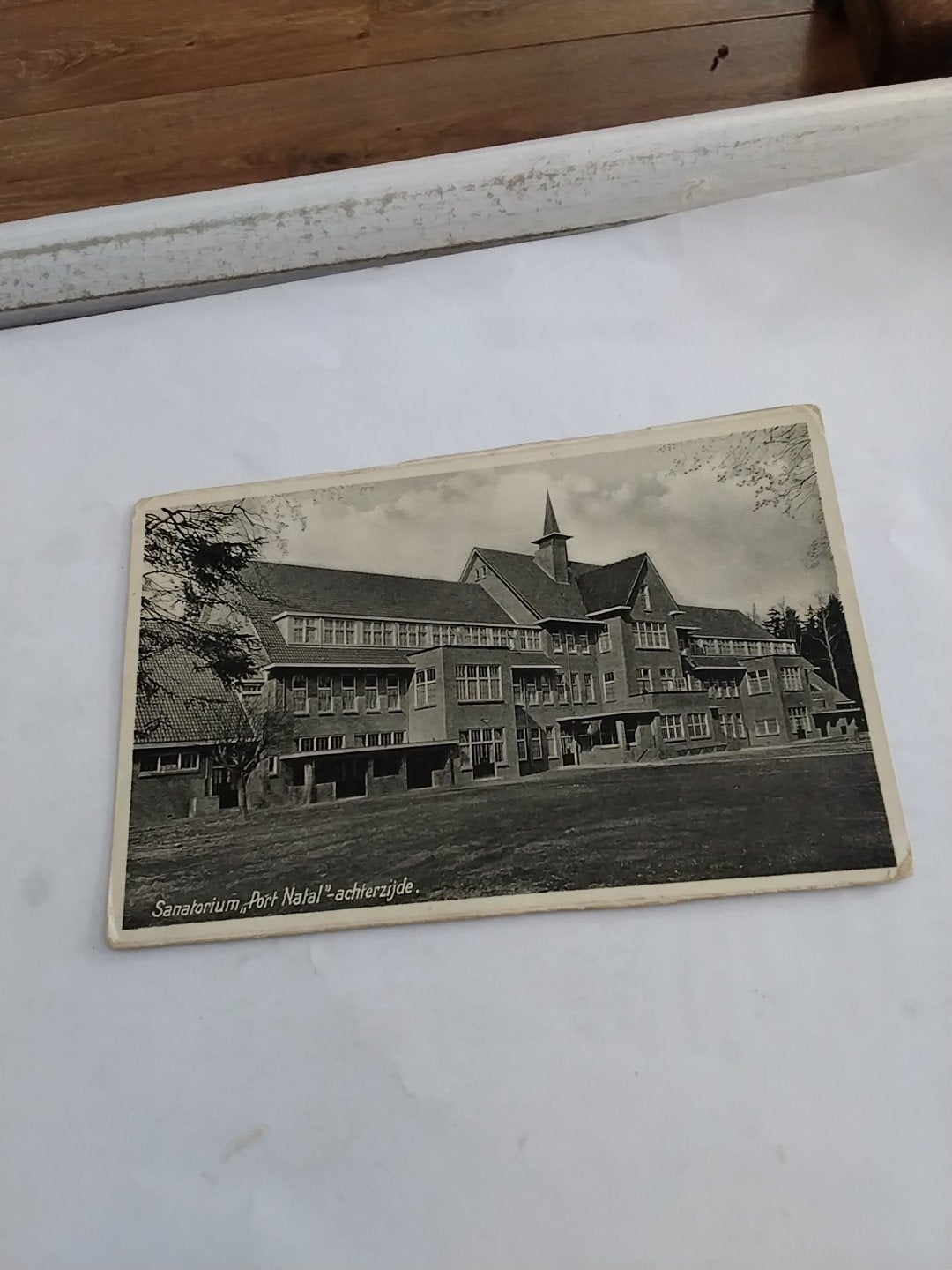 Oude Ansichtkaart Sanatorium Port Natal - achterzijde, Ophalen of Verzenden, Voor 1920, Gelopen, Drenthe