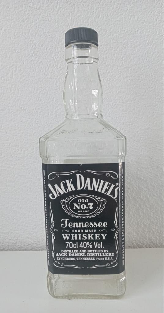 Lege fles van Jack Daniels whiskey 70 cl, Ophalen of Verzenden, Verpakking