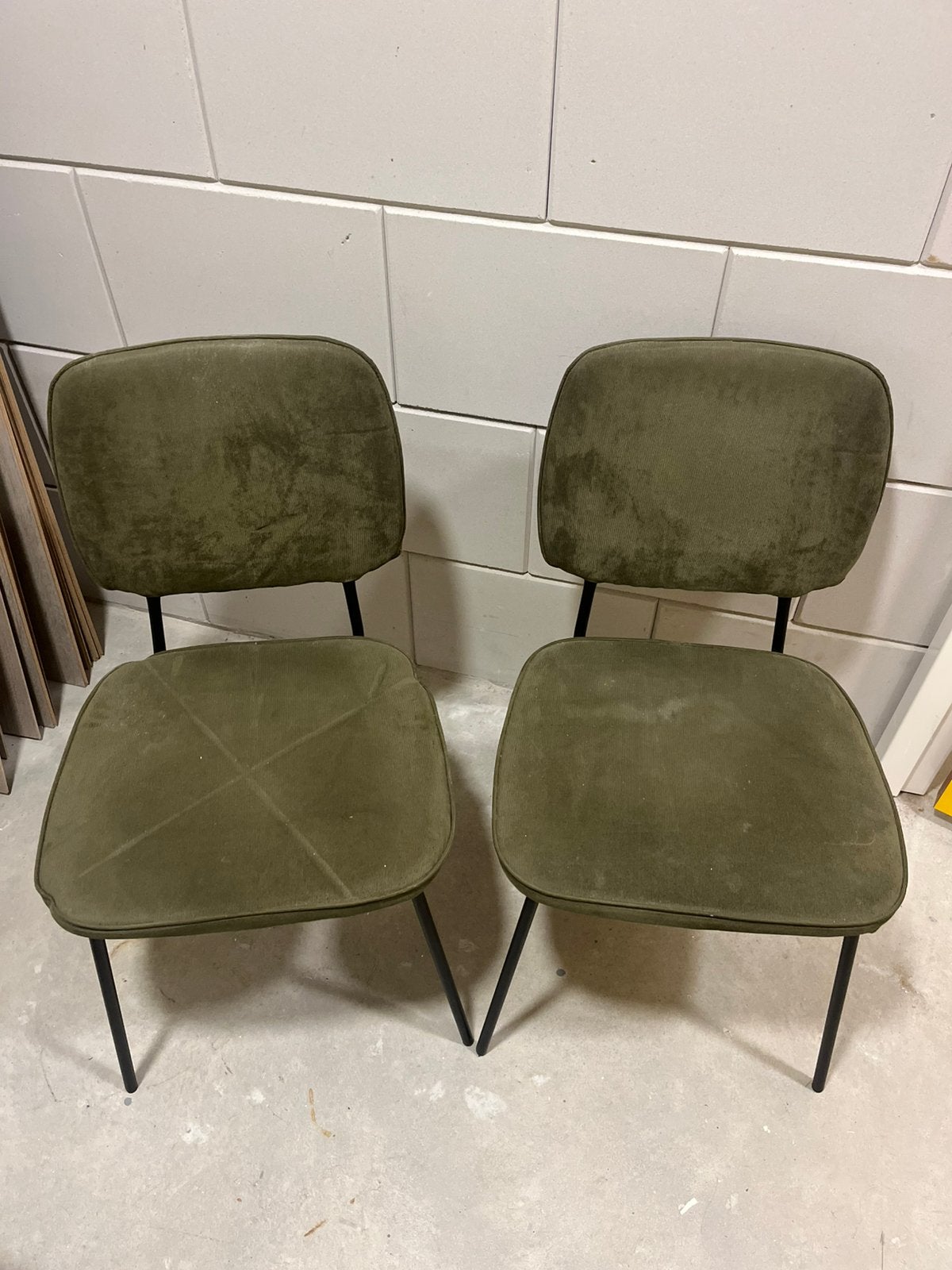 Stoelen, Ophalen, Gebruikt, Stof, Twee