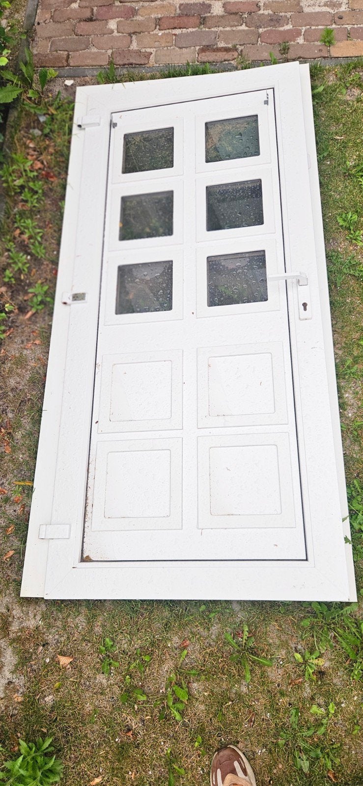 Voordeur met kozijn - 92x210,5cm, Ophalen, Gebruikt, Buitendeur, 200 tot 215 cm