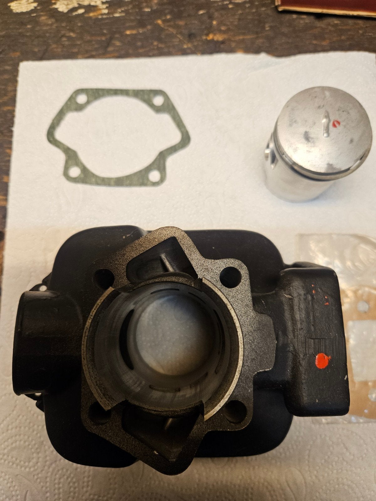 Aprilia Af1 RV 4 Eurokit/Airsal cilinder 43,5 mm NOS., Ophalen of Verzenden, Nieuw, Cilinder, Aprilia AF 1/Red Rose/Tuareg.