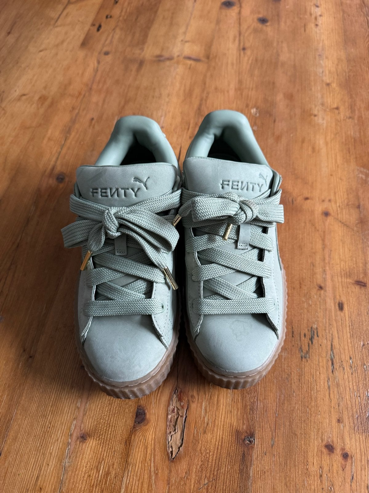 Puma Fenty by Rihanna Creeper sneakers - Groen maat 37,5, Ophalen of Verzenden, Gedragen, Groen, Sneakers of Gympen