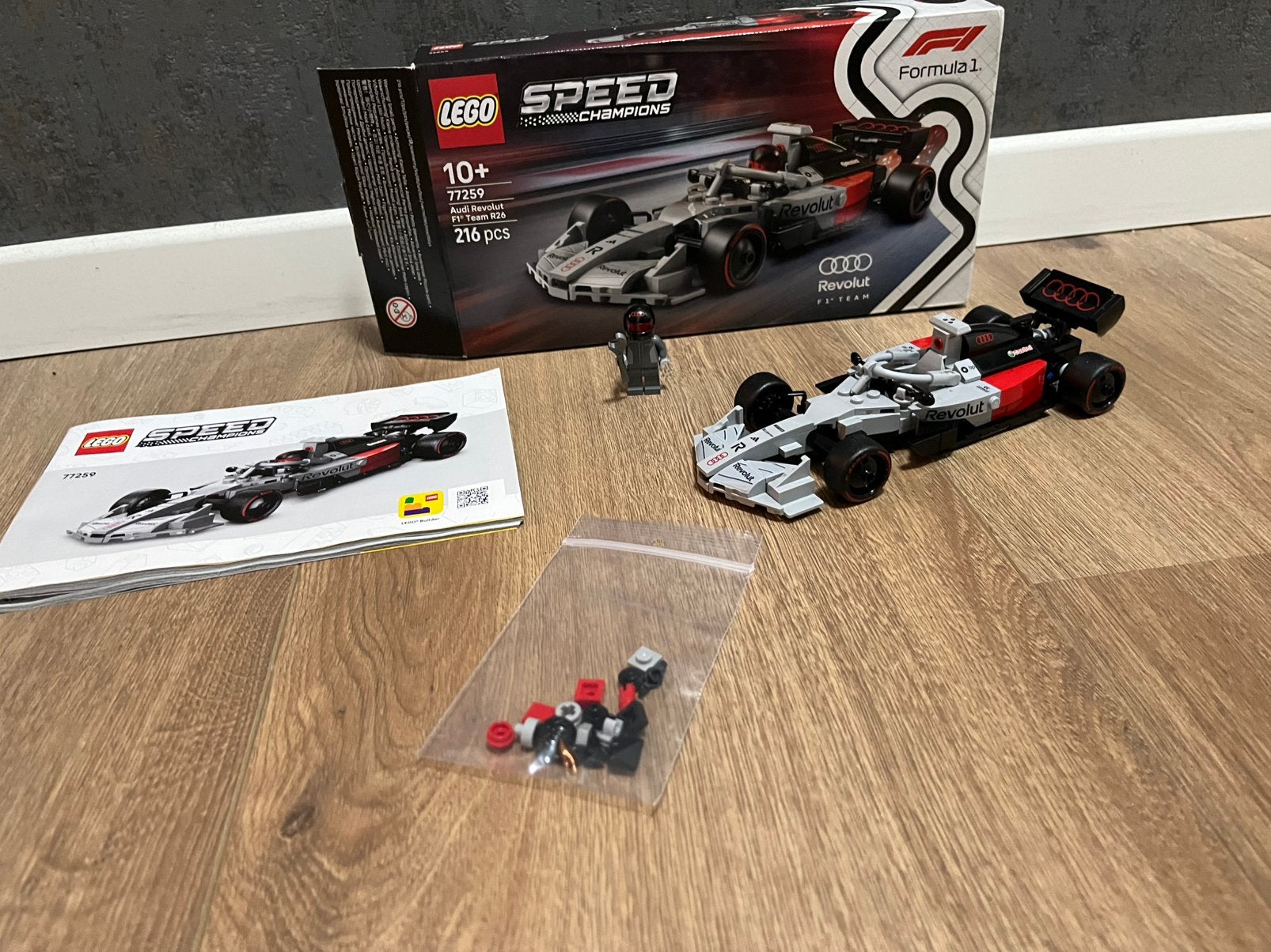 Lego 77259 Speed Champions Audi Revolut F1 Team, Lego, Zo goed als nieuw, Compleet, Complete set