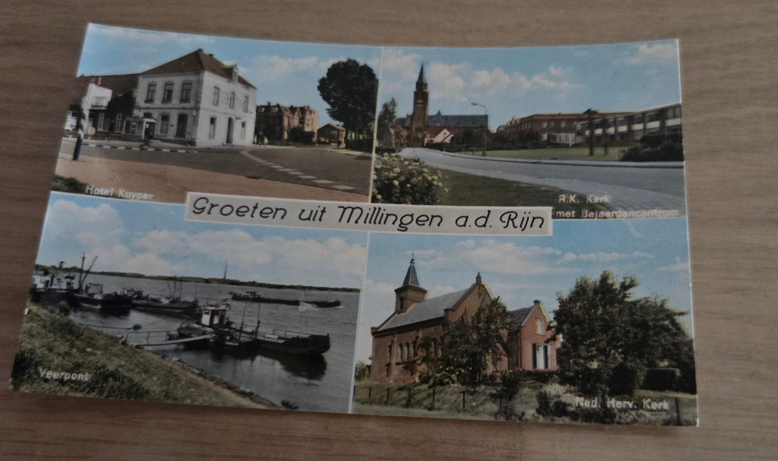 Oude ansichtkaart Groeten uit Millingen a.d. Rijn, Verzamelen, Ansichtkaarten | Nederland, Ophalen of Verzenden, 1960 tot 1980