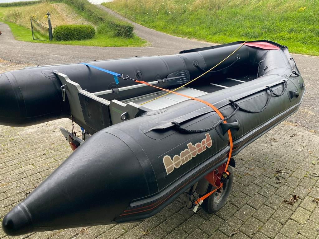Bombard C3 rubberboot met Honda 15 pk motor en trailer, Afdekzeil, Bombard, Ophalen of Verzenden, Zo goed als nieuw