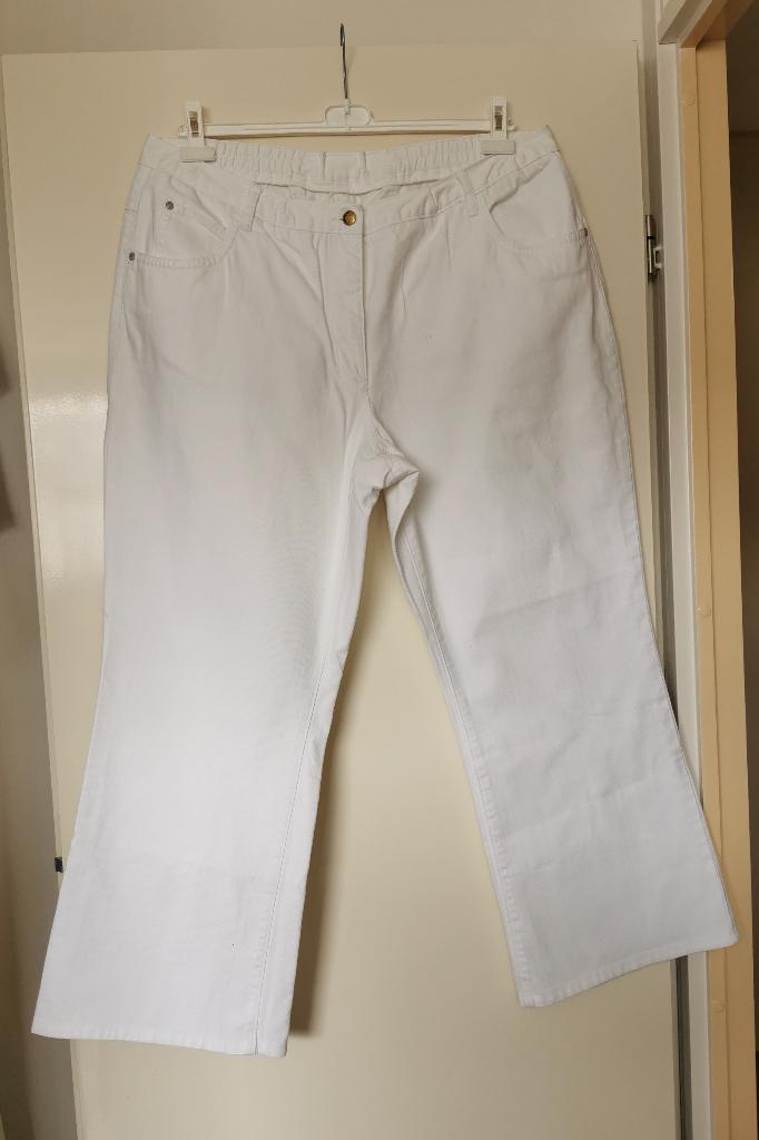 86 .. zgan ulla popken broek maat 52, Wit, Ulla Popken, Ophalen of Verzenden, Zo goed als nieuw