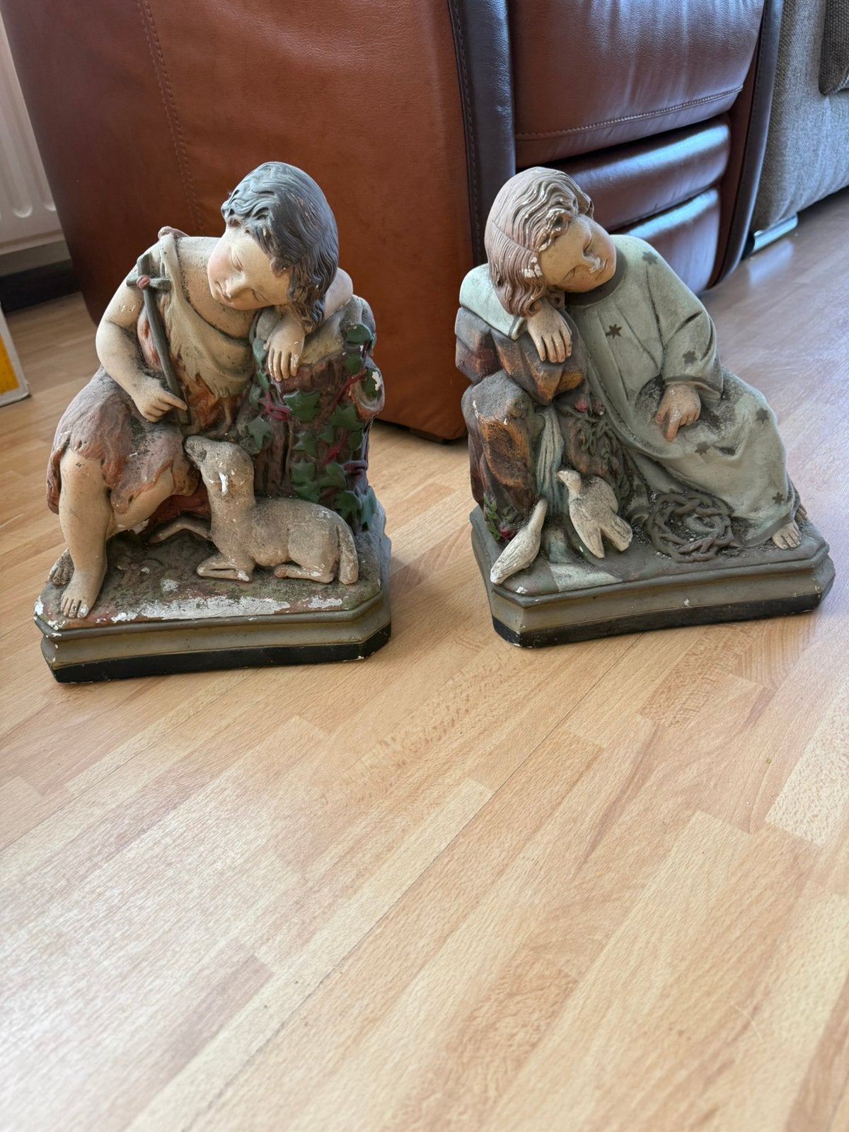 Johannes de Doper en de Slapende Christusknaap, Ophalen, Gebruikt, Overige materialen, 30 cm