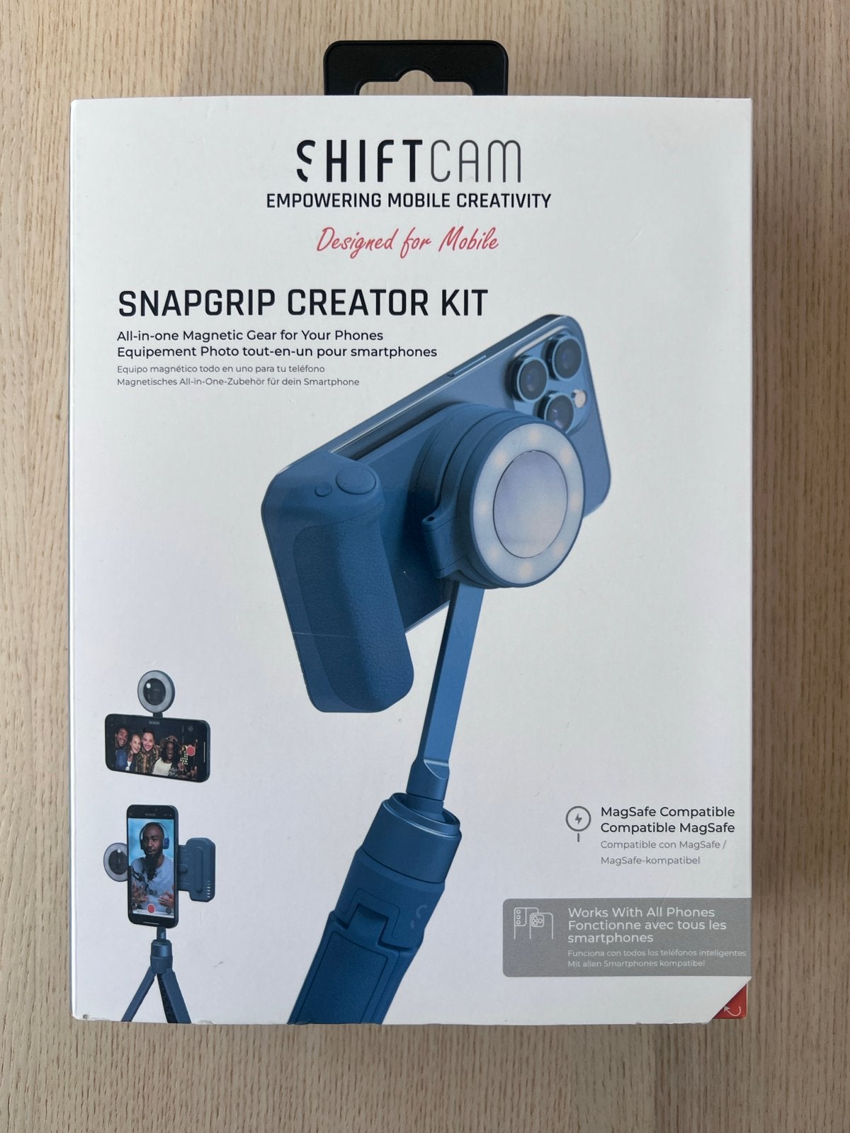 Shiftcam SnapGrip Creator Kit (MagSafe), Overige merken, Statief, Ophalen of Verzenden, Zo goed als nieuw