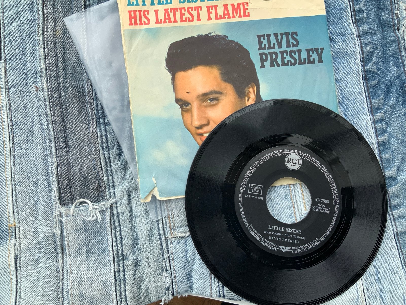 Elvis Presley - Little Sister / His Latest Flame (Single), Cd's en Dvd's, Vinyl Singles, Gebruikt, Originele persing, 7 inch, Single