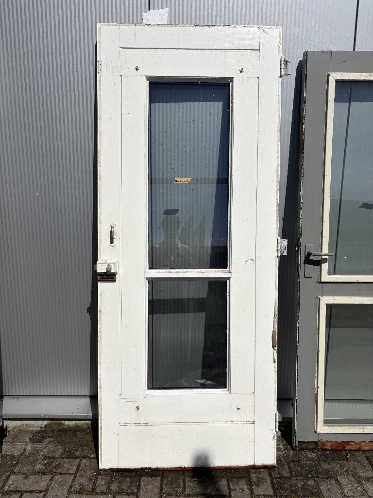 Buitendeur 2x glasraam + ventilatie | 87,5x215 cm | hout, Doe-het-zelf en Verbouw, Deuren en Horren, Gebruikt, Buitendeur, 215 cm of meer