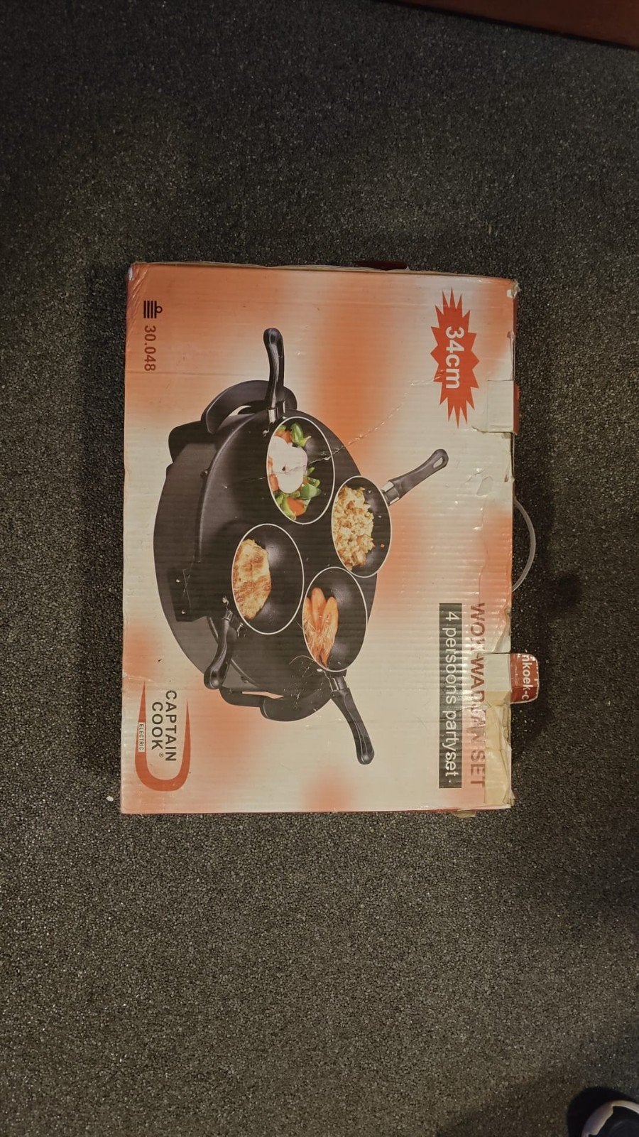 Wok set, Witgoed en Apparatuur, Gourmetstellen, Ophalen, Zo goed als nieuw, 4 t/m 7 personen