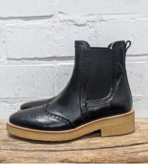 Angulus - Prachtige leren chelsea boots maat 41 - Nieuw €235, Zwart, Lage of Enkellaarzen, Nieuw, Angulus