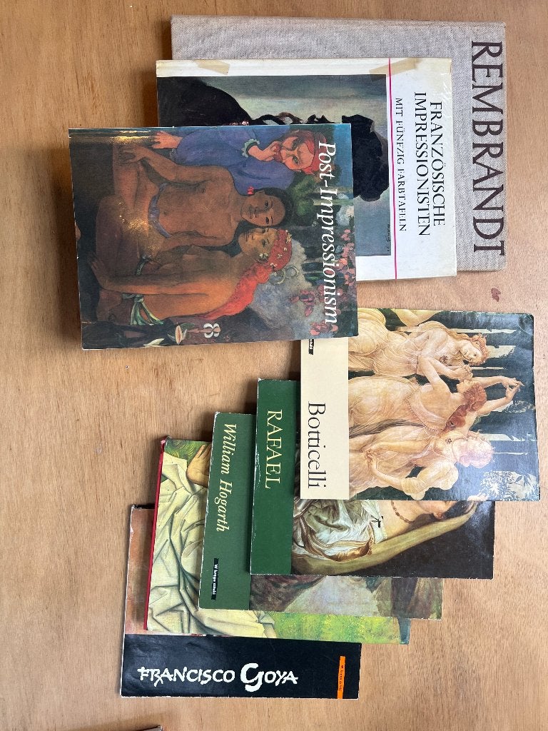 Diverse kunstboeken Rembrandt Impressionisme, Ophalen of Verzenden, Gelezen