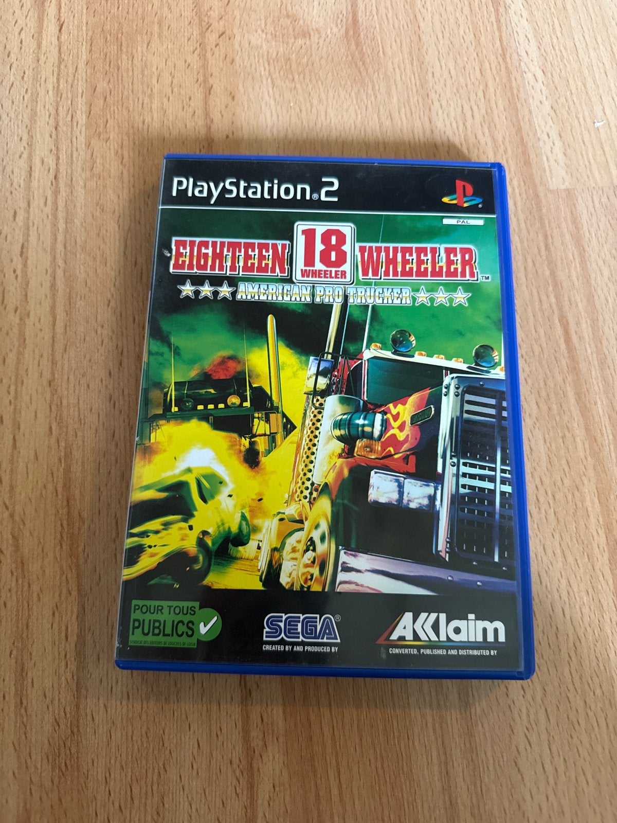 18 Wheeler American Pro Trucker PS2, Gebruikt, Racen en Vliegen, 2 spelers, Eén computer
