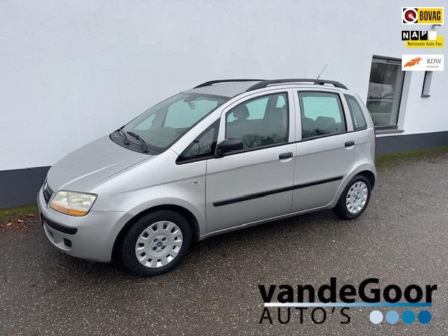 Fiat Idea 1.4-16V Active, '05, 5-drs, trekhaak, nwe. apk net, Auto's, Voorwielaandrijving, Gebruikt, Idea, 400 kg