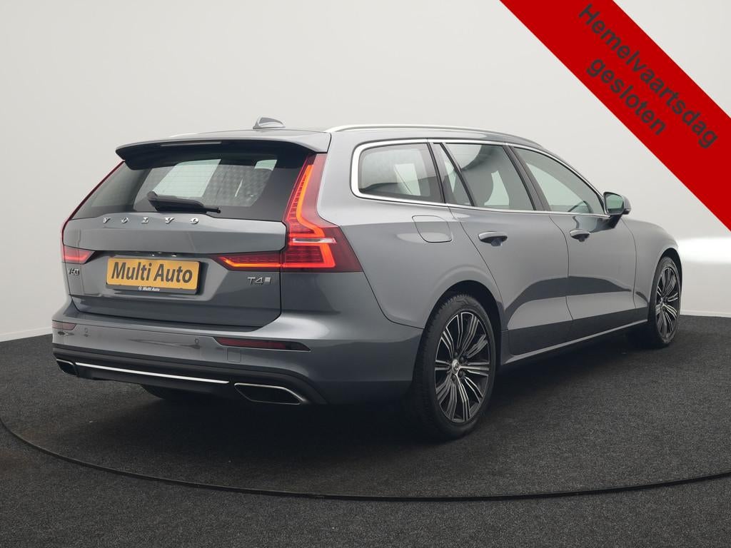 Volvo V60 T4 Inscription 191pk Dealer O.H. | Camera | Ledere, 15 km/l, Zwart, 1969 cc, Leder