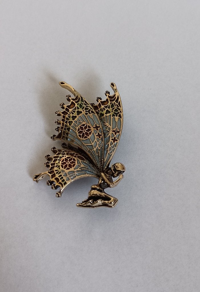 Engel vlinder broche, Overige materialen, 4 tot 7 cm, Overige kleuren, Nieuw