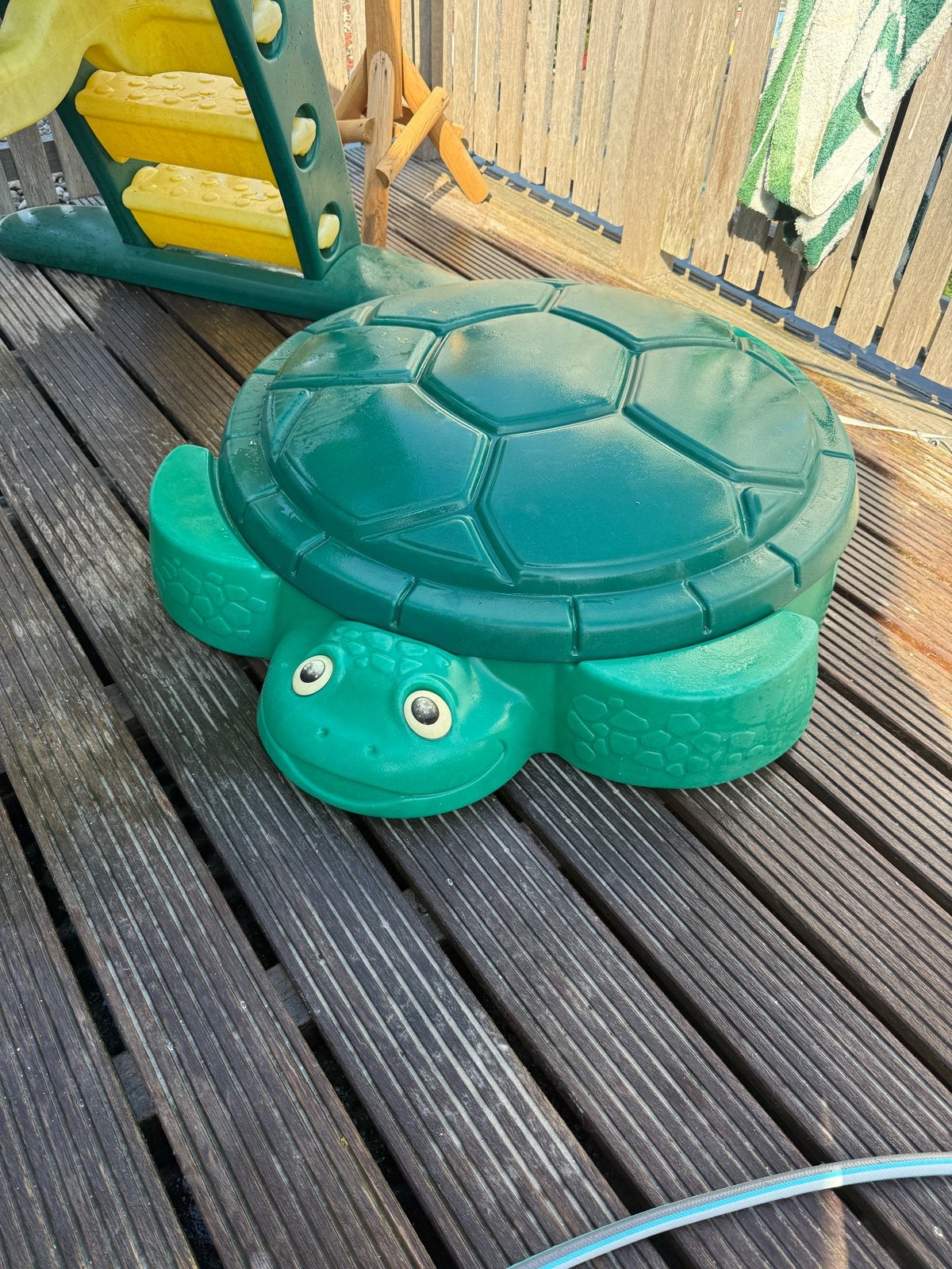 Groene schildpad zandbak, Kinderen en Baby's, Speelgoed | Buiten | Zandbakken, Ophalen of Verzenden, Gebruikt