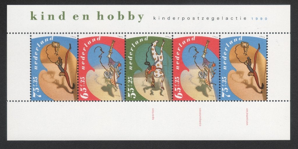 velletje kinderpostzegels 1990 postfris (PZ 57), Ophalen of Verzenden, Na 1940, Postfris