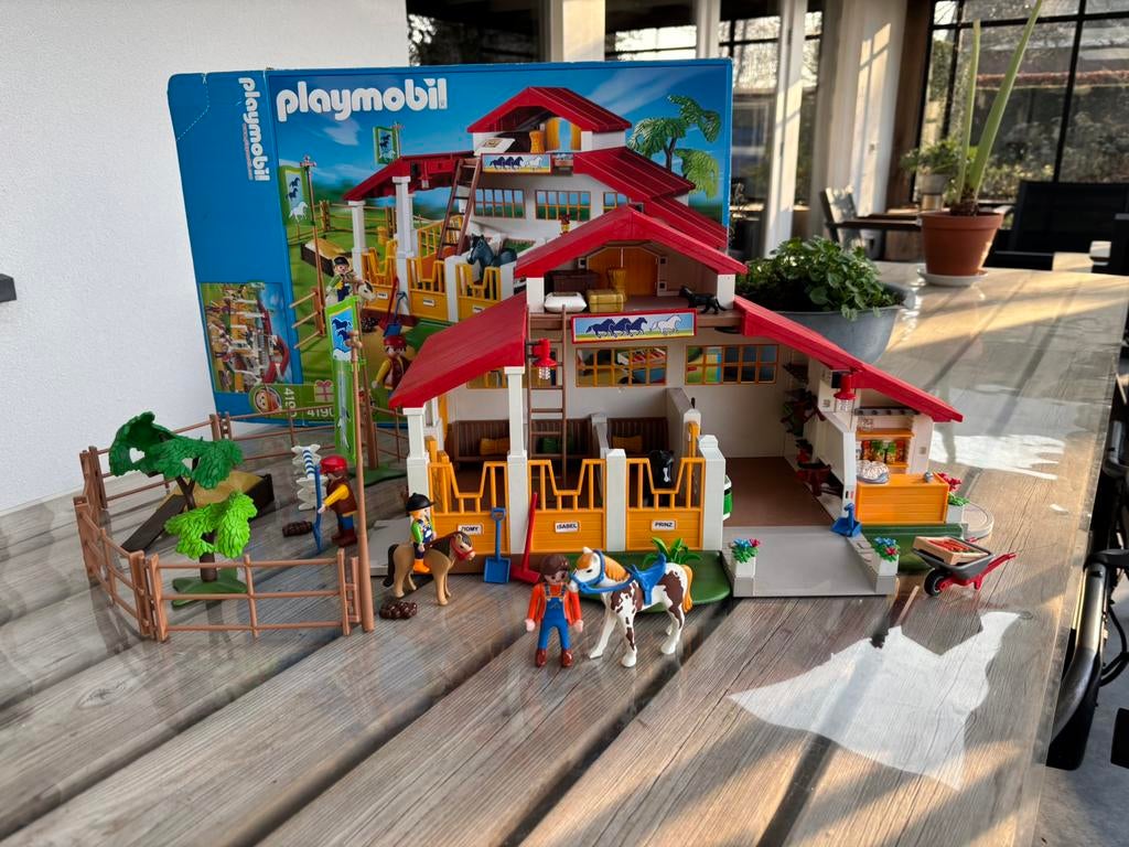 Complete Playmobil manege set!! 4190, Kinderen en Baby's, Speelgoed | Playmobil, Ophalen of Verzenden, Zo goed als nieuw, Complete set