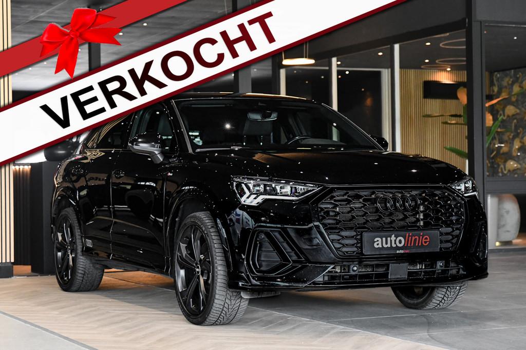 Audi Q3 Sportback 45 TFSI e 3x S-Line, Sonos. Matrix, Leder,, Gebruikt, Zwart, 1715 kg, Zwart