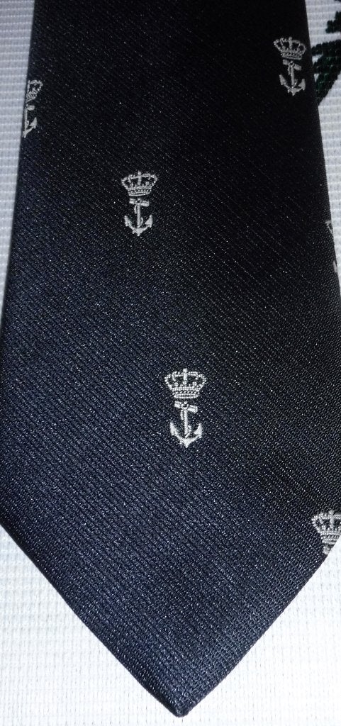 Koninklijke Marine stropdas klassiek met witte ankers, Verzamelen, Ophalen of Verzenden, Marine, Nederland, Kleding of Schoenen