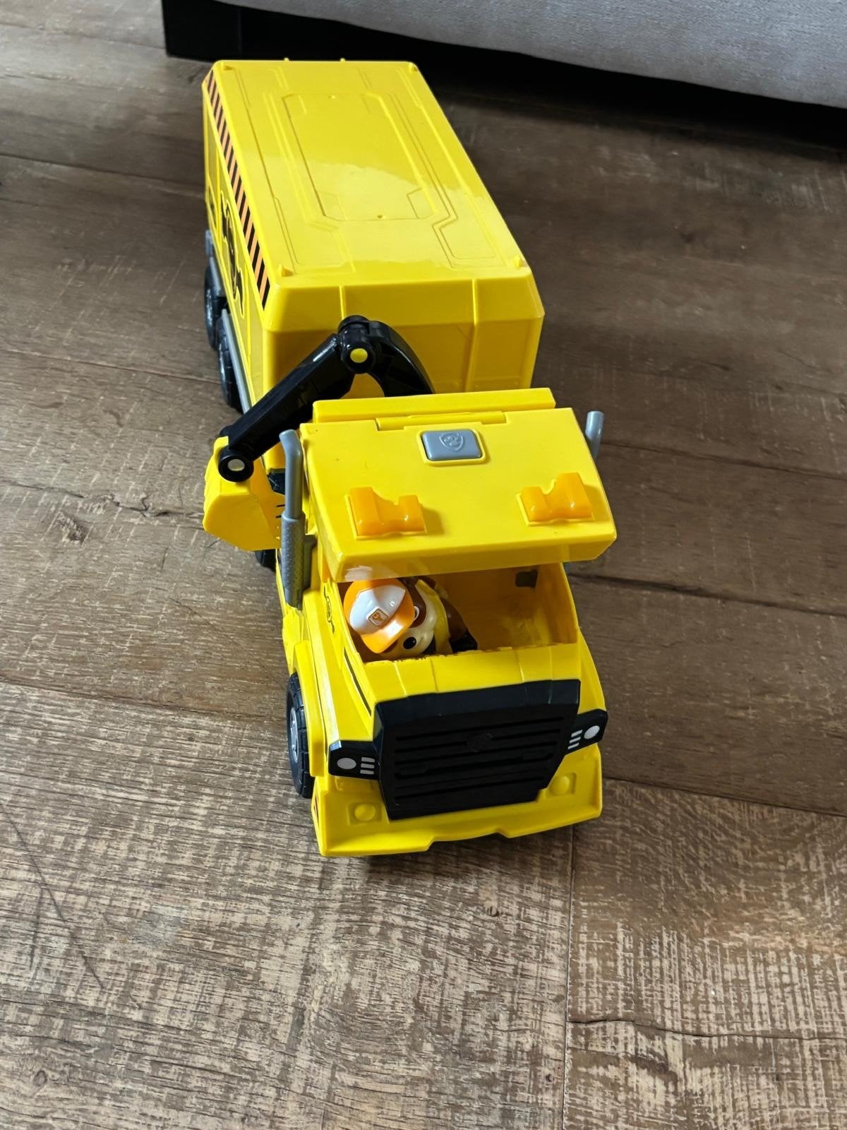 Paw Patrol Rubble's Bulldozer met Trailer, Ophalen of Verzenden, Zo goed als nieuw