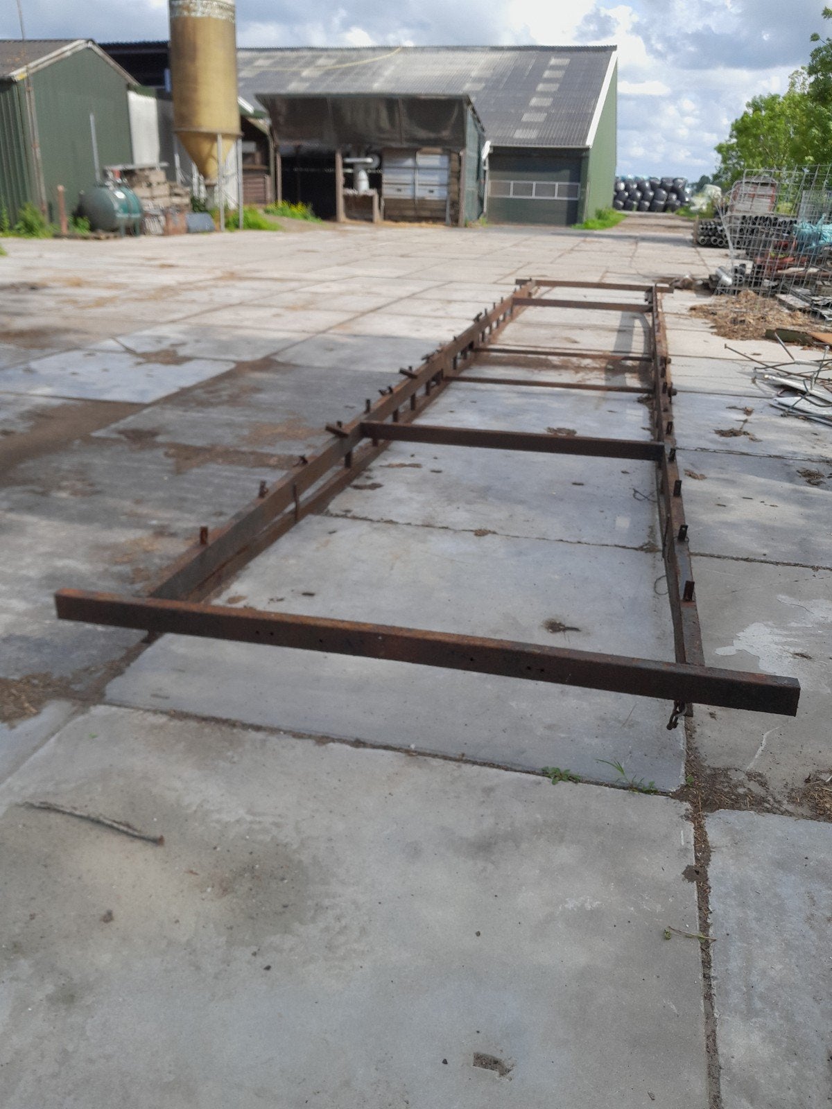 Chasis frame stacaravan wagen, Ophalen