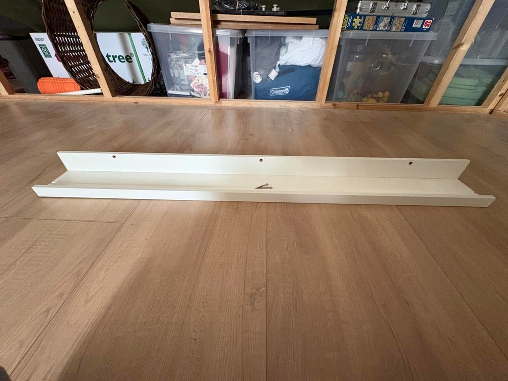 Witte wandplank / fotoplank 115 cm lang en en 12 cm breed, Ophalen of Verzenden, Zo goed als nieuw