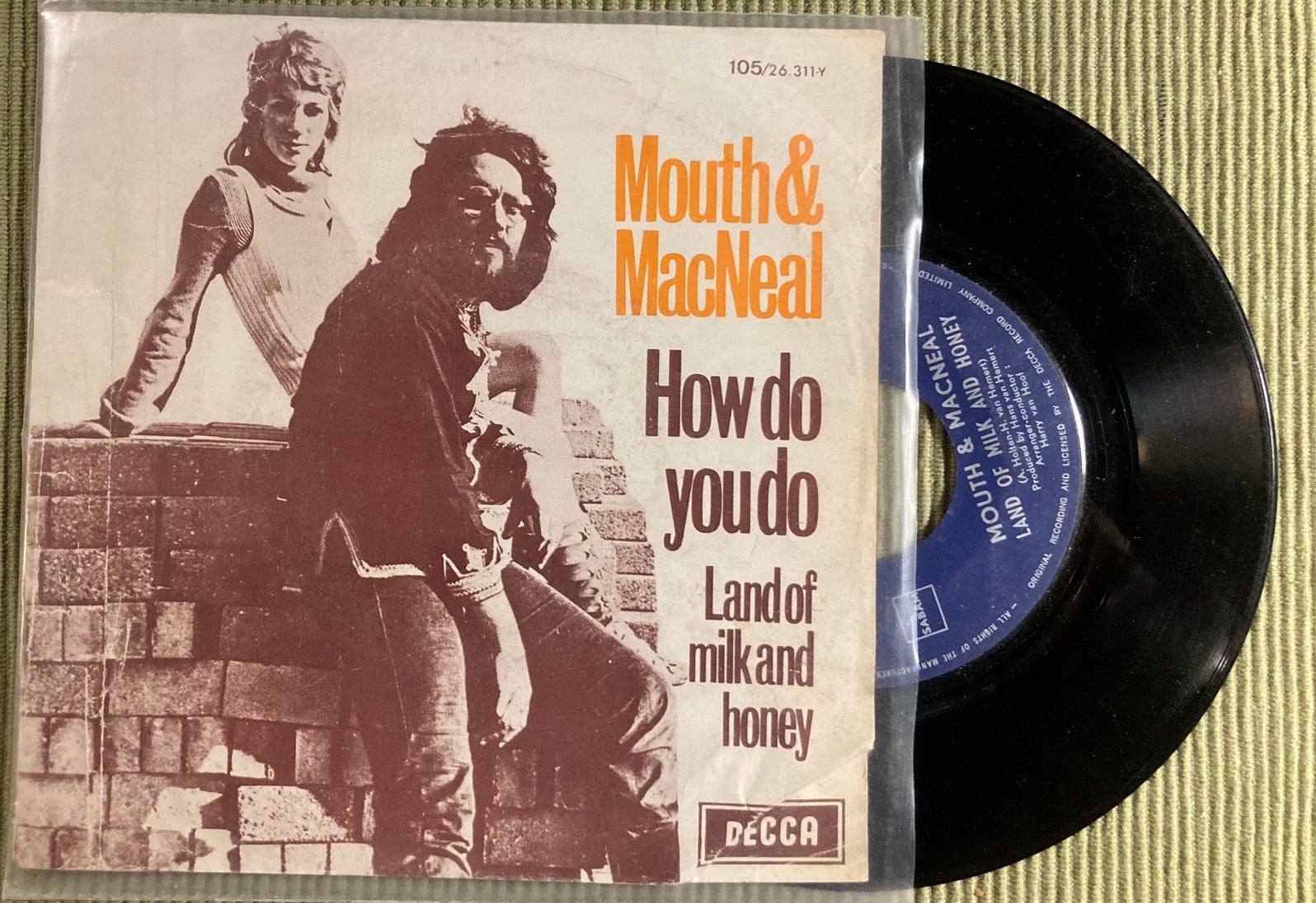 Drie vinyl singles Mouth & MacNeal, Cd's en Dvd's, Gebruikt, 7 inch, Ophalen of Verzenden, Pop