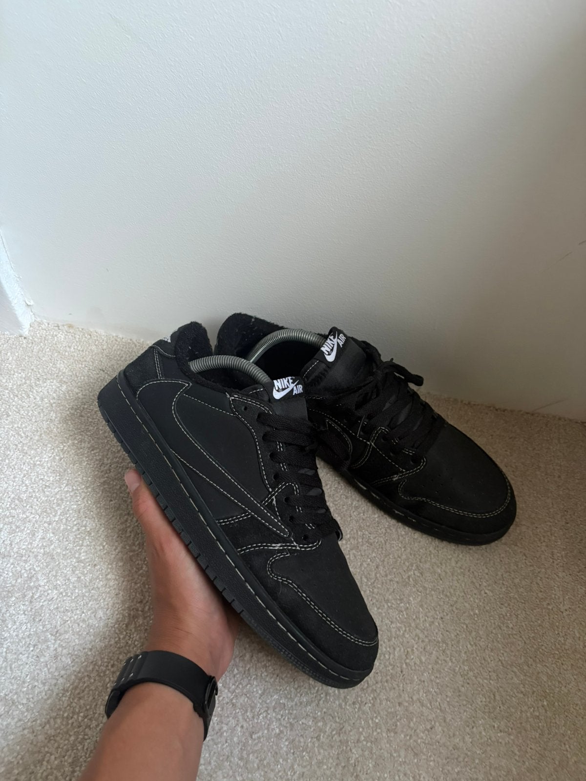 Nike travis scott phantom schoen, Zwart, Ophalen of Verzenden, Sneakers of Gympen, Zo goed als nieuw