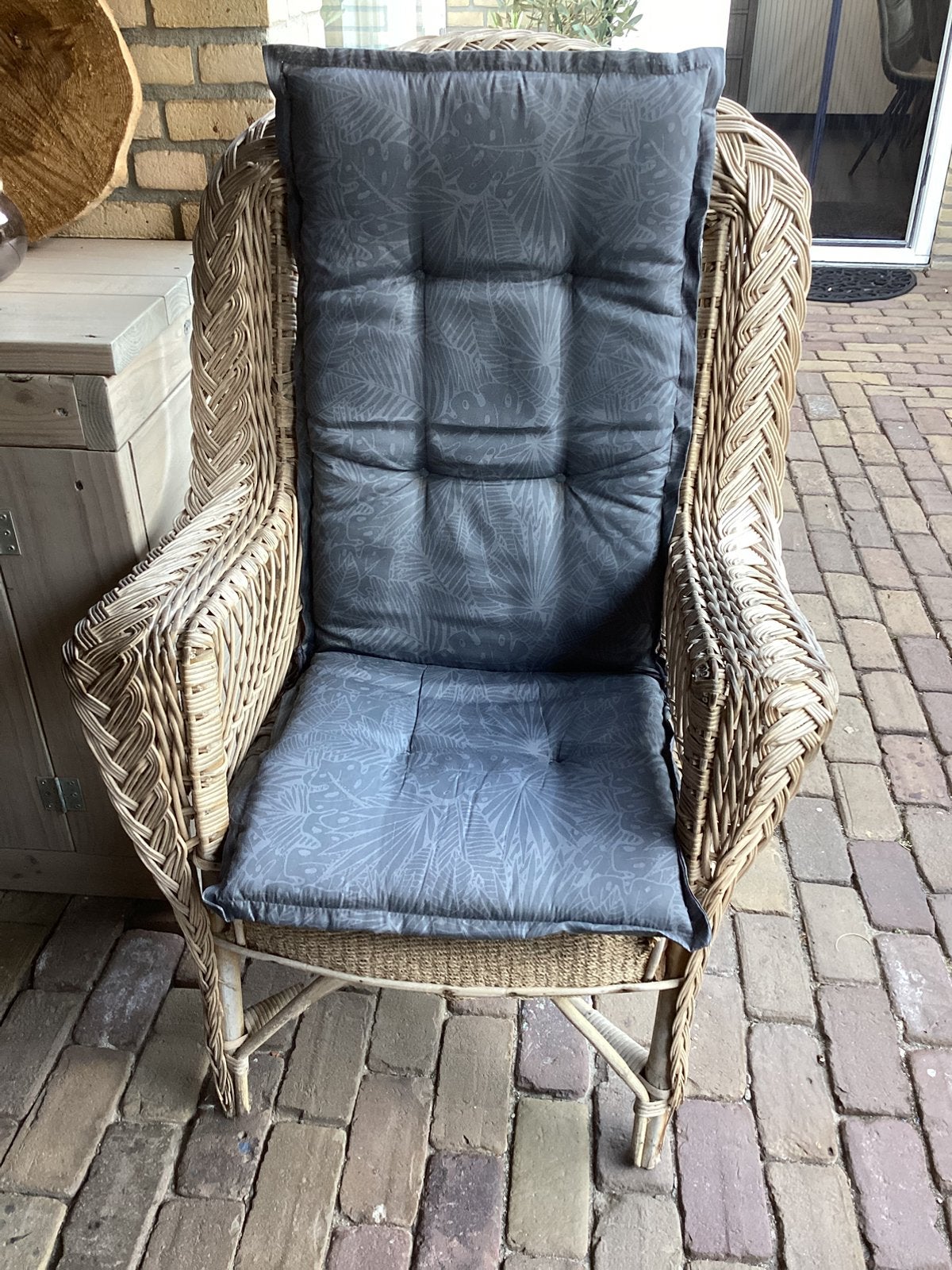 Rotan opa stoel, Ophalen, Gebruikt, Rotan